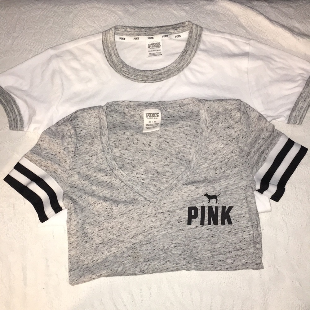 Pink Victoria’s Secret XS shirt vneck T-shirt Cute